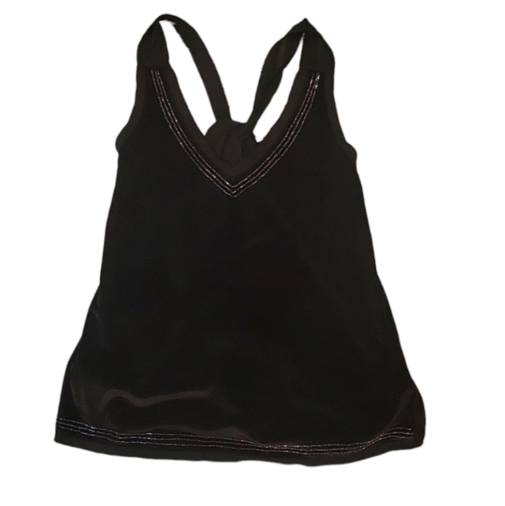 Abercrombie & Fitch Black velvet Tank Top size medium